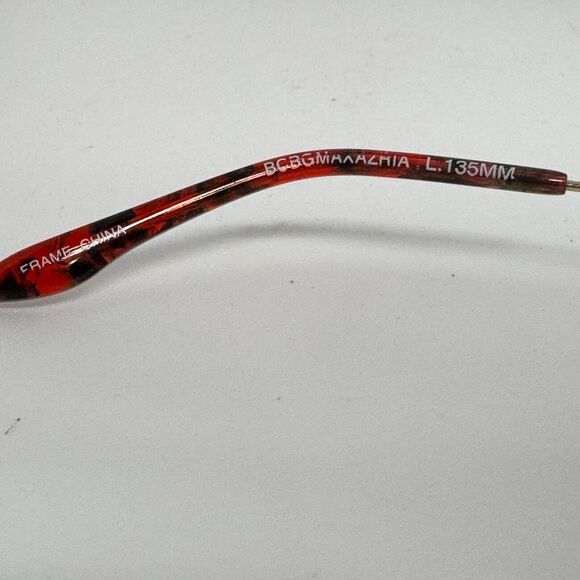 BCBGMAXAZRIA Eyeglasses Frames ADELINA Red Sparkly Round 49-18-135 H16735 - Picture 5 of 7